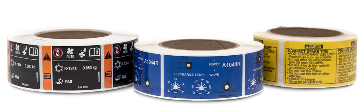 automotive/industrial labels